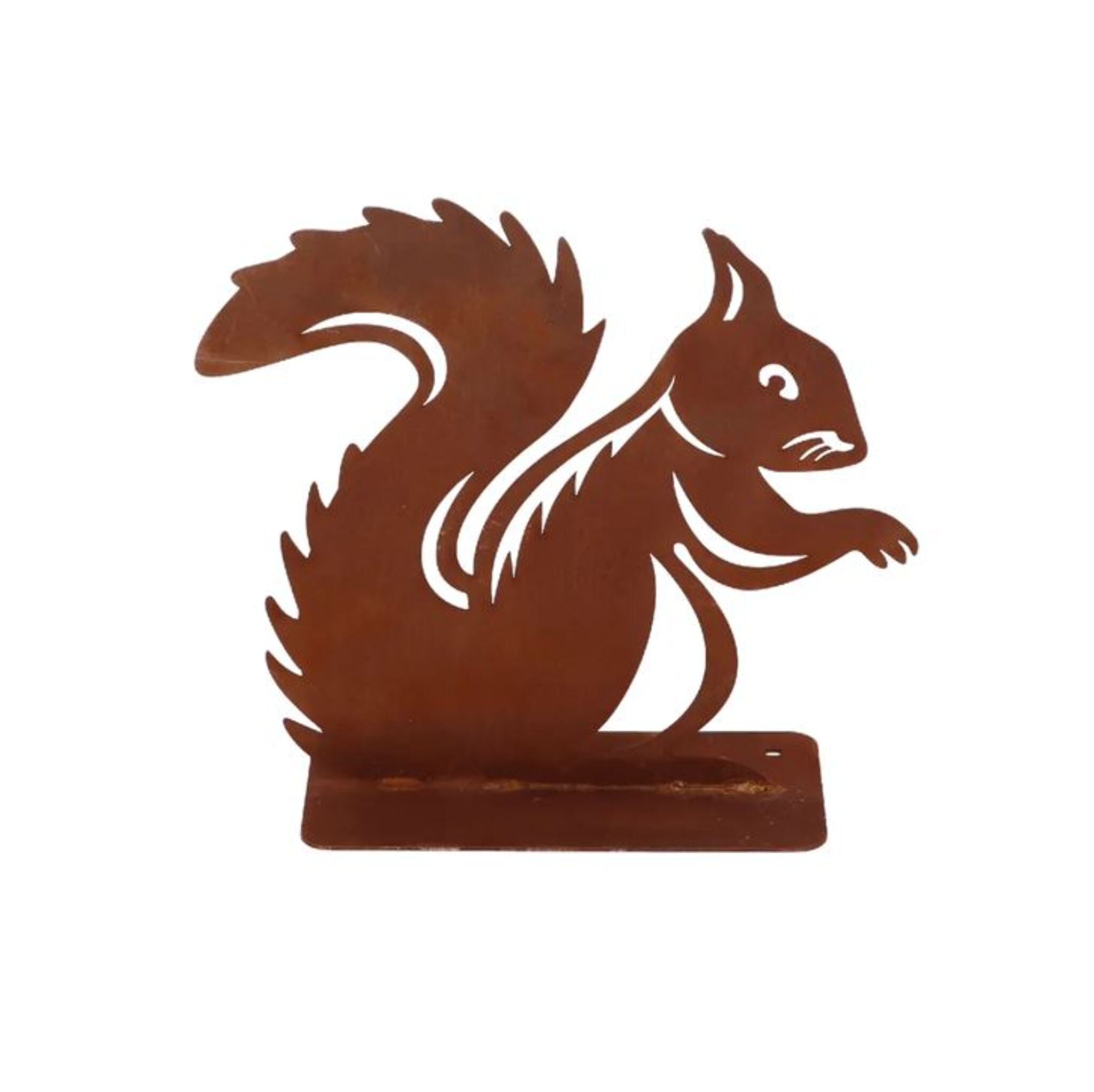 Gartenfigur Eichhörnchen Rost Landhausstil H20cm
