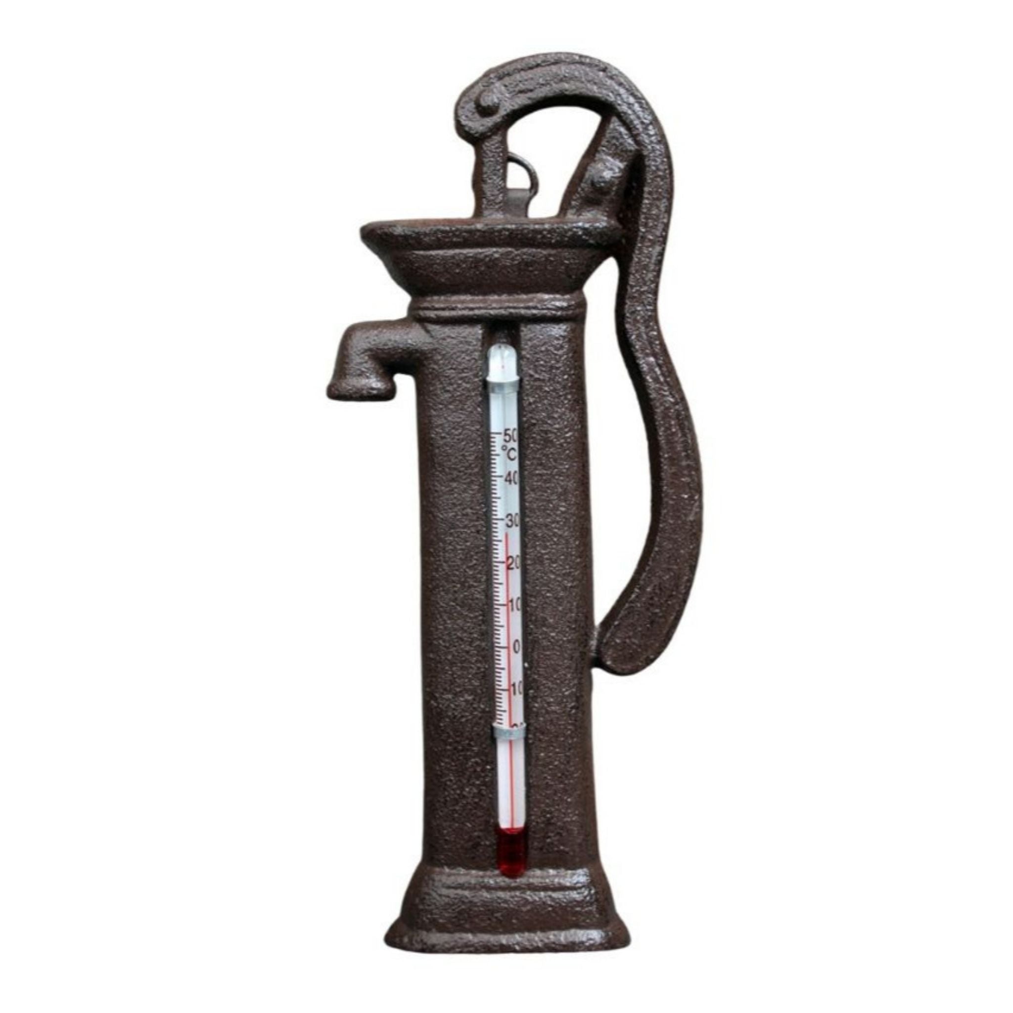 Gusseisen Thermometer Schwengelpumpe Antik-Stil 18cm