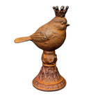 Gartenfigur Edelrost Zaunkönig