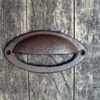 Schubladengriff oval Gusseisen