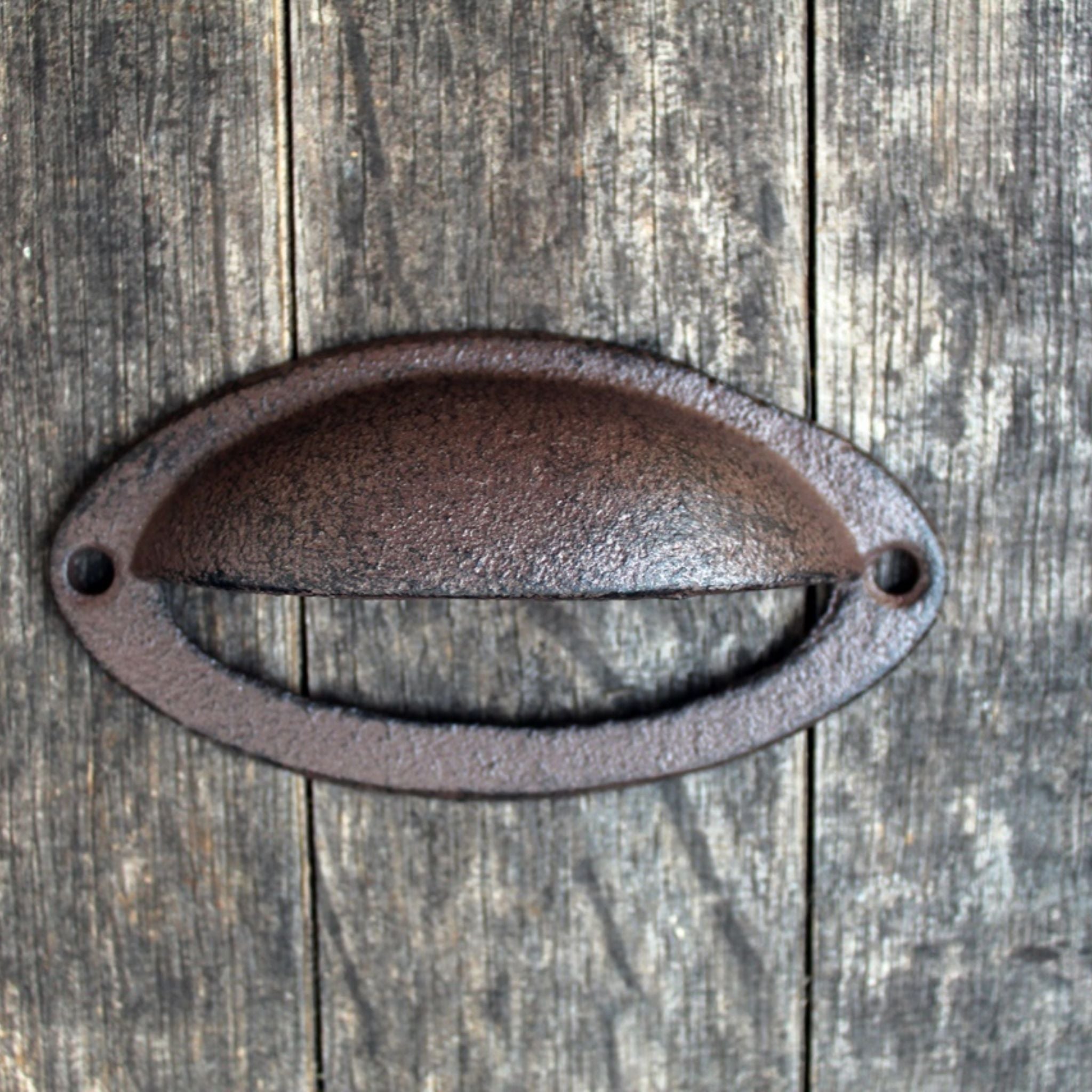 Schubladengriff oval Gusseisen