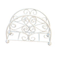Serviettenhalter Shabby Weiß Metall Rustikal