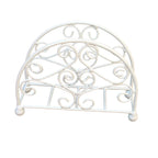 Serviettenhalter Shabby Weiß Metall Rustikal