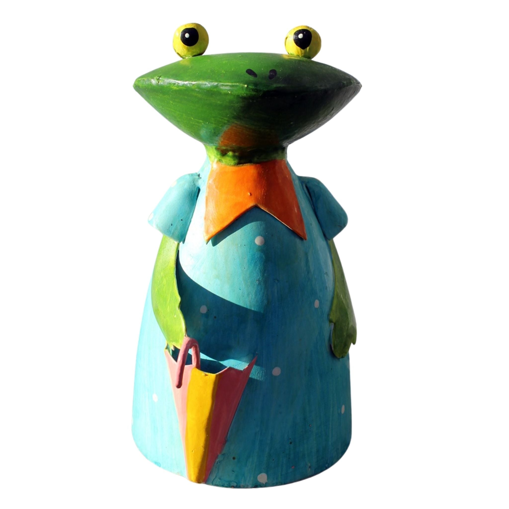 Zaunhocker Frau Frosch Schirm
