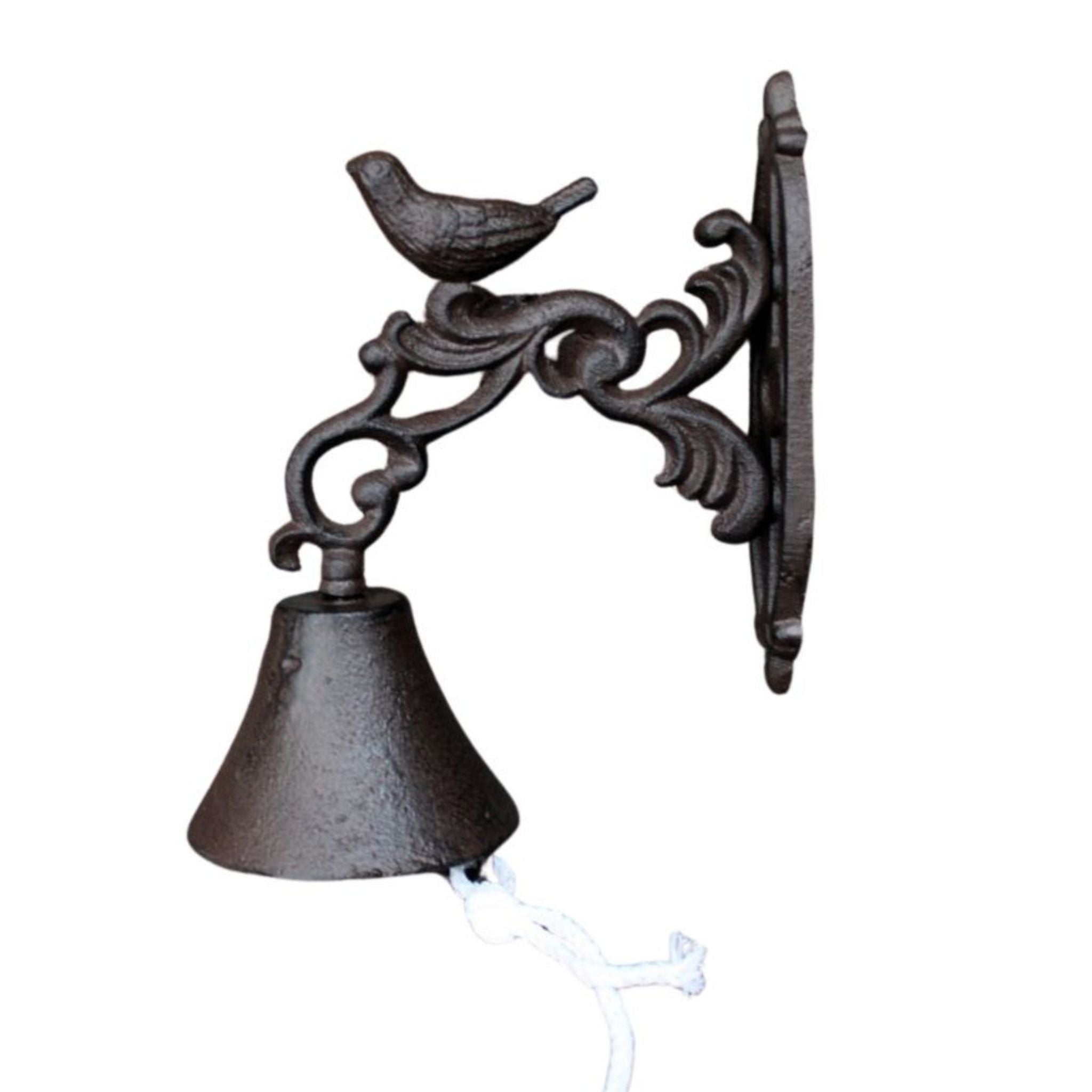 Türglocke Vogel Gusseisen groß Nostalgie Gartendeko