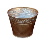 Blumentopf Ornament gold M
