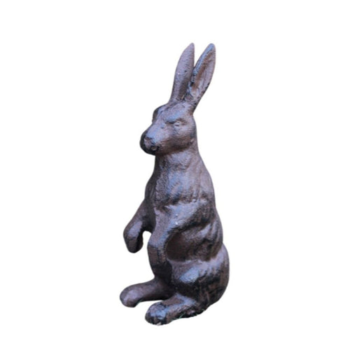 Dekofigur Hase sitzend Gusseisen