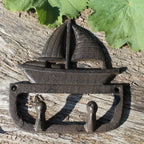 Doppel Wandhaken Segelschiff Boot Garderobe