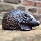 Gusseisen Igel Gartenfigur Antikbraun Landhausstil 13cm