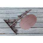 Namensschild Wandschild Gusseisen groß Nostalgie-Stil