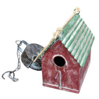 Vogelhaus Nistkasten mit Umlenkrolle