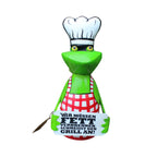 Zaunhocker Frosch Grill rot/weiß