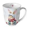 Porzellan Tasse Bugsy Winter Hase Landhausstil 0,4L