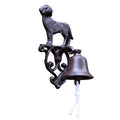 Türglocke Hund Gusseisen Nostalgie-Stil Antikbraun