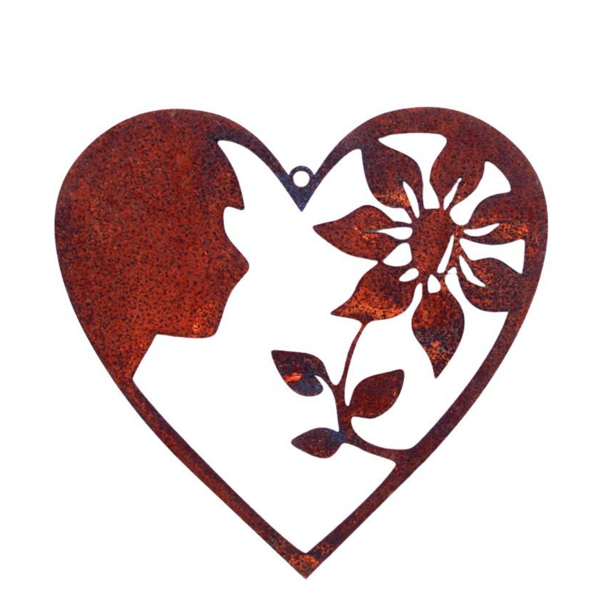 Rost Herz Blume