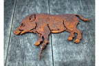 Gartenstecker Wildschwein Edelrost