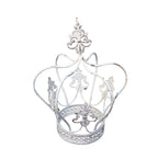 Shabby Pflanzkrone weiß Metall H27cm