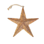 Roststern mit Kordel zum Aufhängen 25 cm