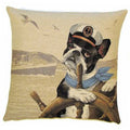 Gobelin Kissen Boston Terrier Ahoi Dekokissen 45x45 cm