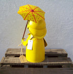 Zaunhocker Frosch mit Schirm