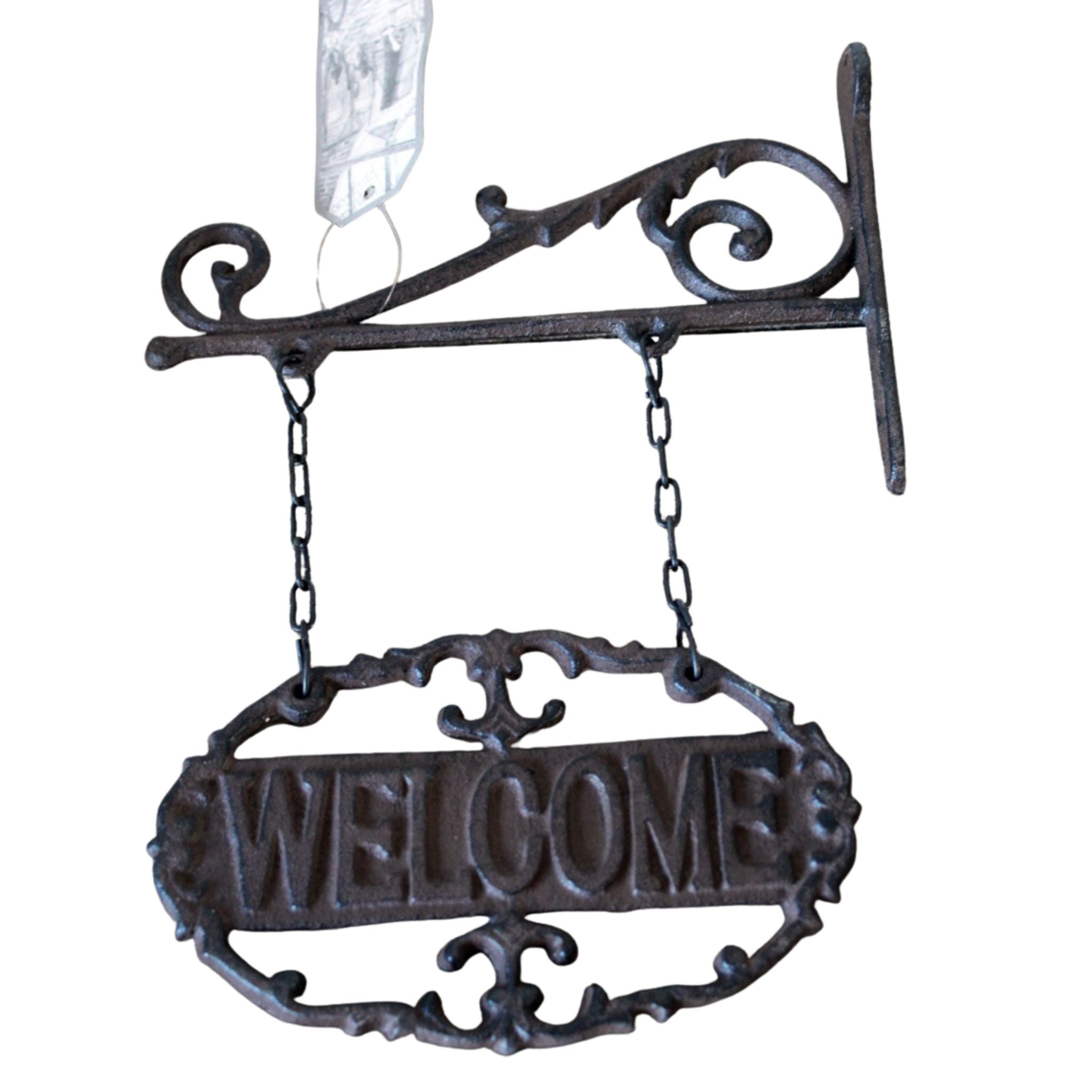 Schild Willkommen Landhausstil Nostalgie Wandhaken