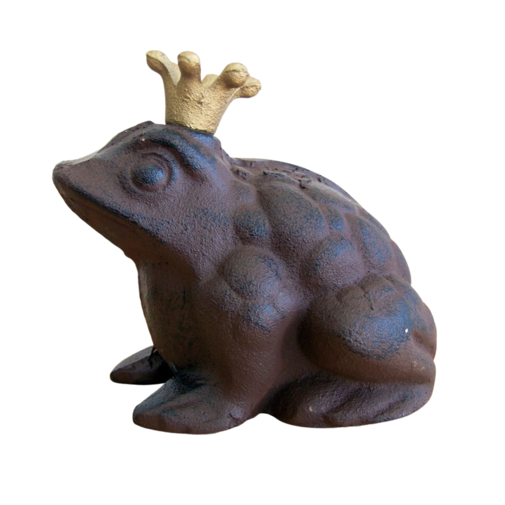Gartenfigur Froschkönig Gusseisen