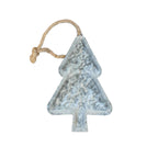 Deko Tannenbaum Zink zum Aufhängen 20 cm