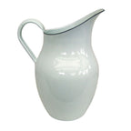 Emaille Krug Weiß Nostalgie-Stil 2,5L