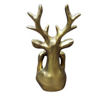 Dekofigur Hirsch gold Antikstil H20cm