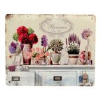 Shabby Blechschild Provence Nostalgie Blumen