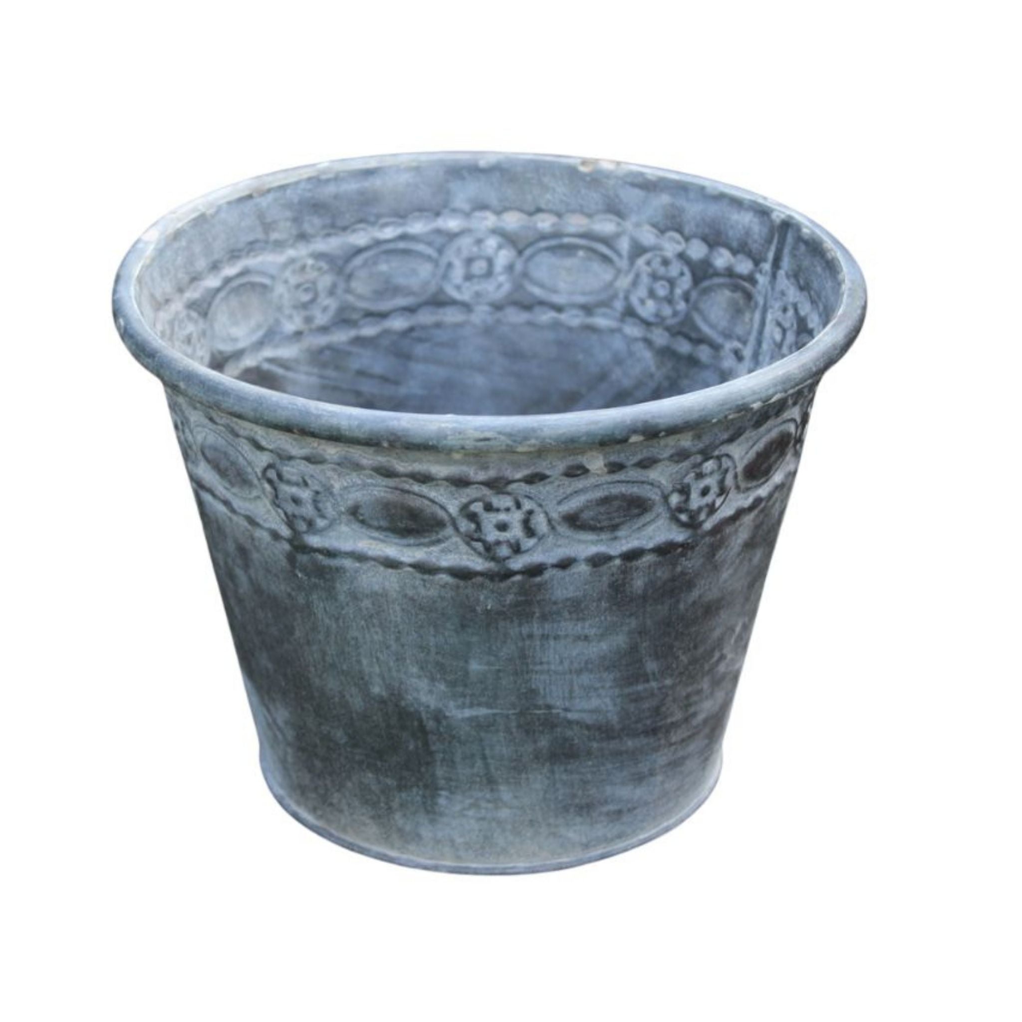 Zink Blumentopf Ornament