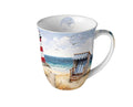 Porzellan Tasse Beach Walk Maritimer Stil 0,4L