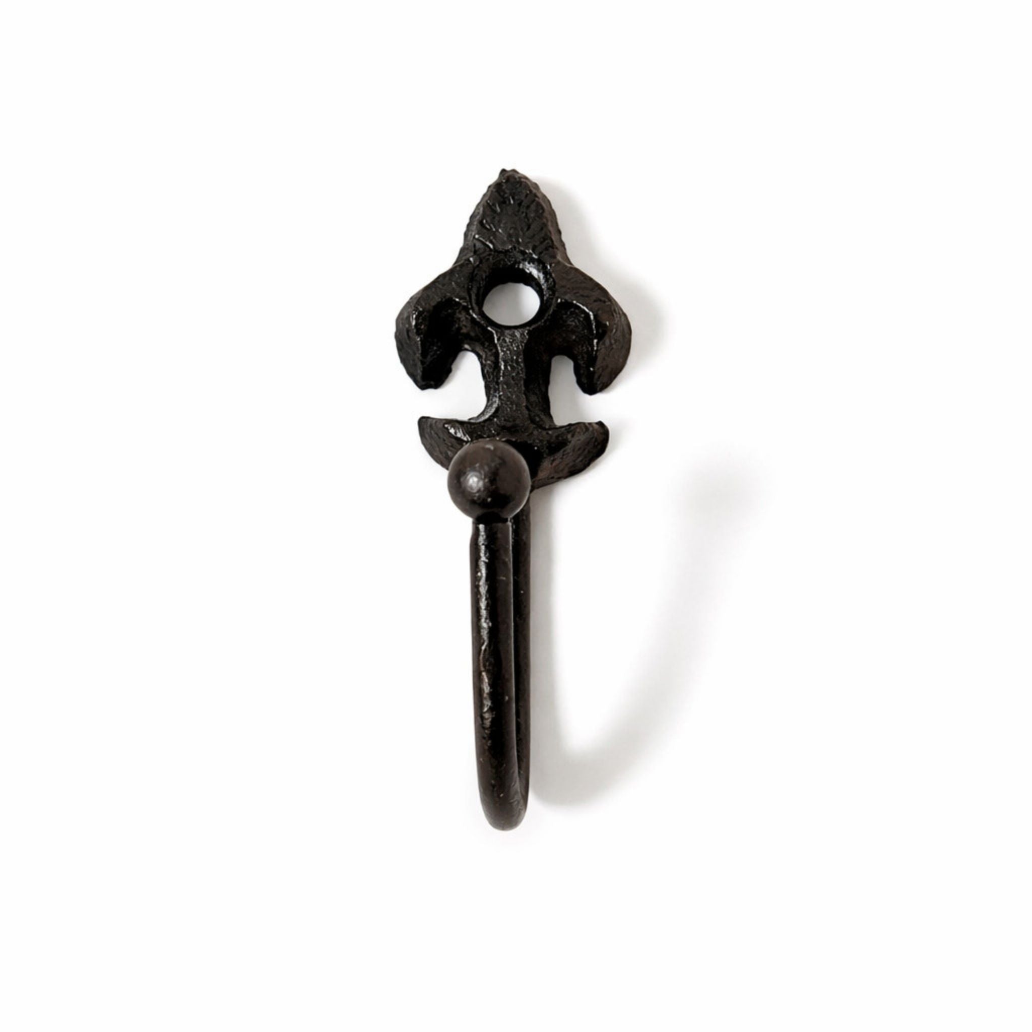 Mini Wandhaken frz Lilie antikschwarz Garderobe Minihaken H6cm