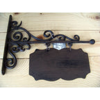 Namensschild Wandschild Gusseisen Nostalgie-Stil