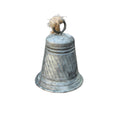 Dekorative Glocke im Vintage-Stil mit Jute-Aufhängung