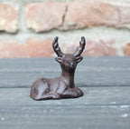 Dekofigur Mini Hirsch Gusseisen