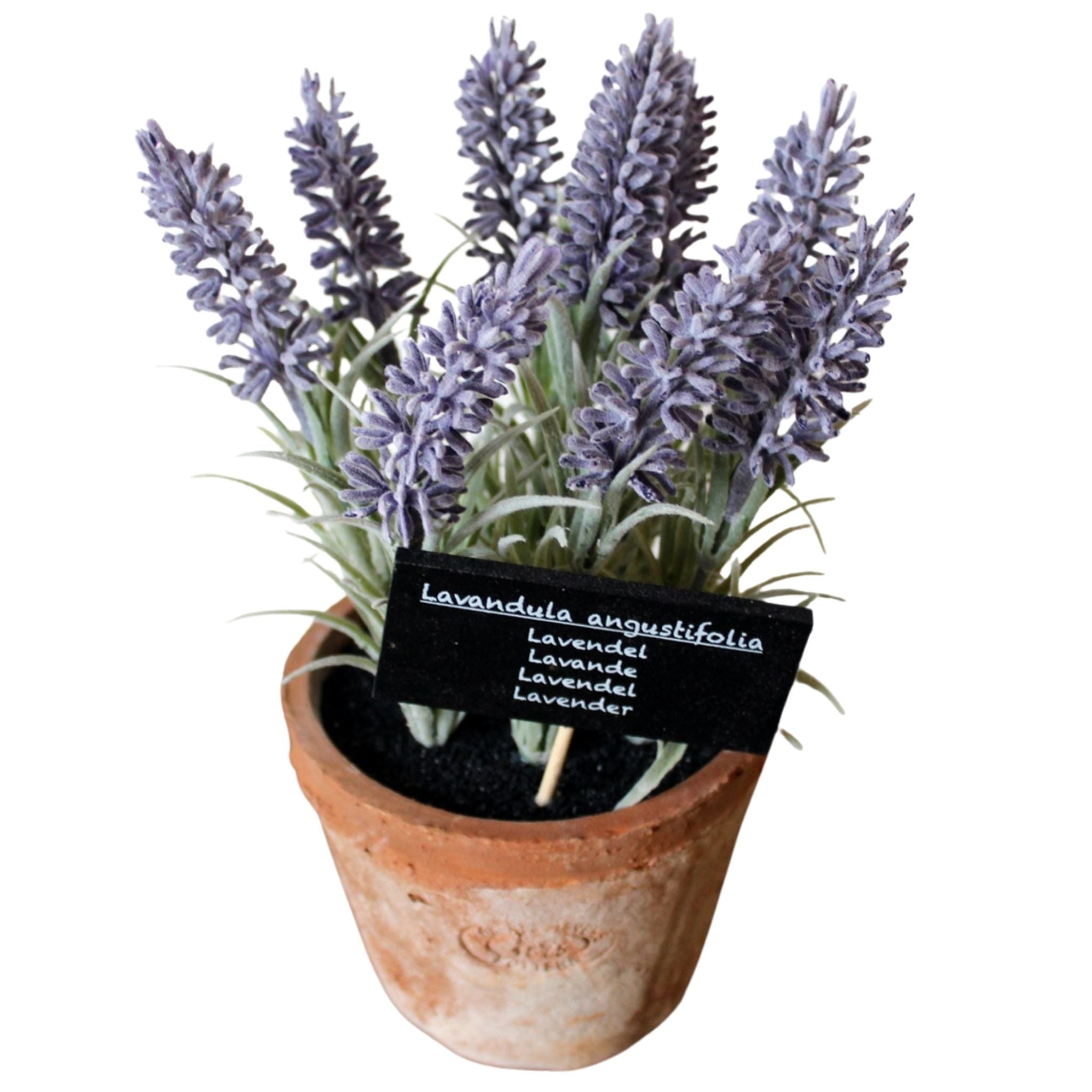 Kunstpflanze Lavendel im AT Topf Tischdeko Landhausstil