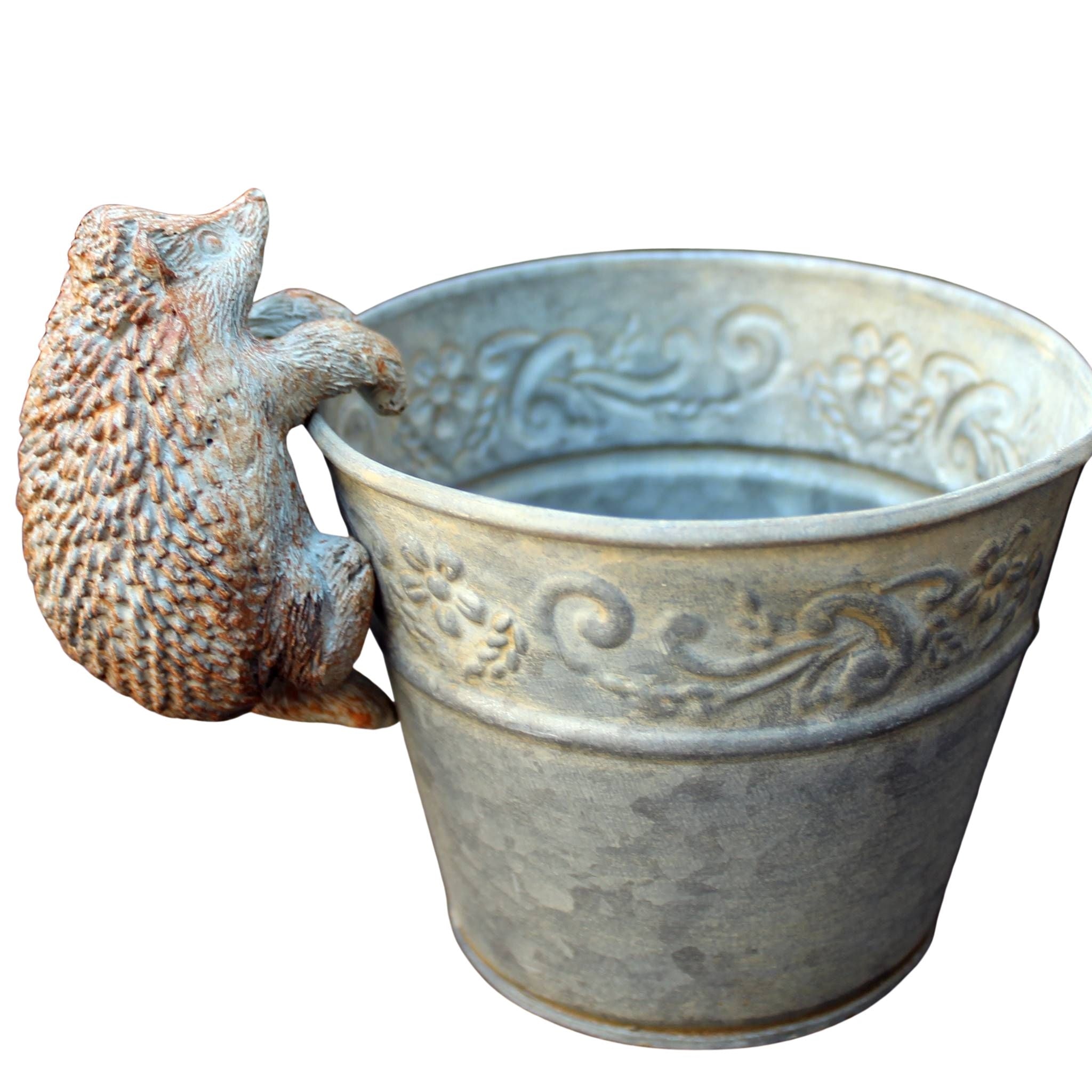 Igel Dekofigur zum Hängen für Blumentöpfe Landhaus 9cm