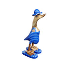 Dekofigur Ente im Herren Retro Badeanzug 26,5cm