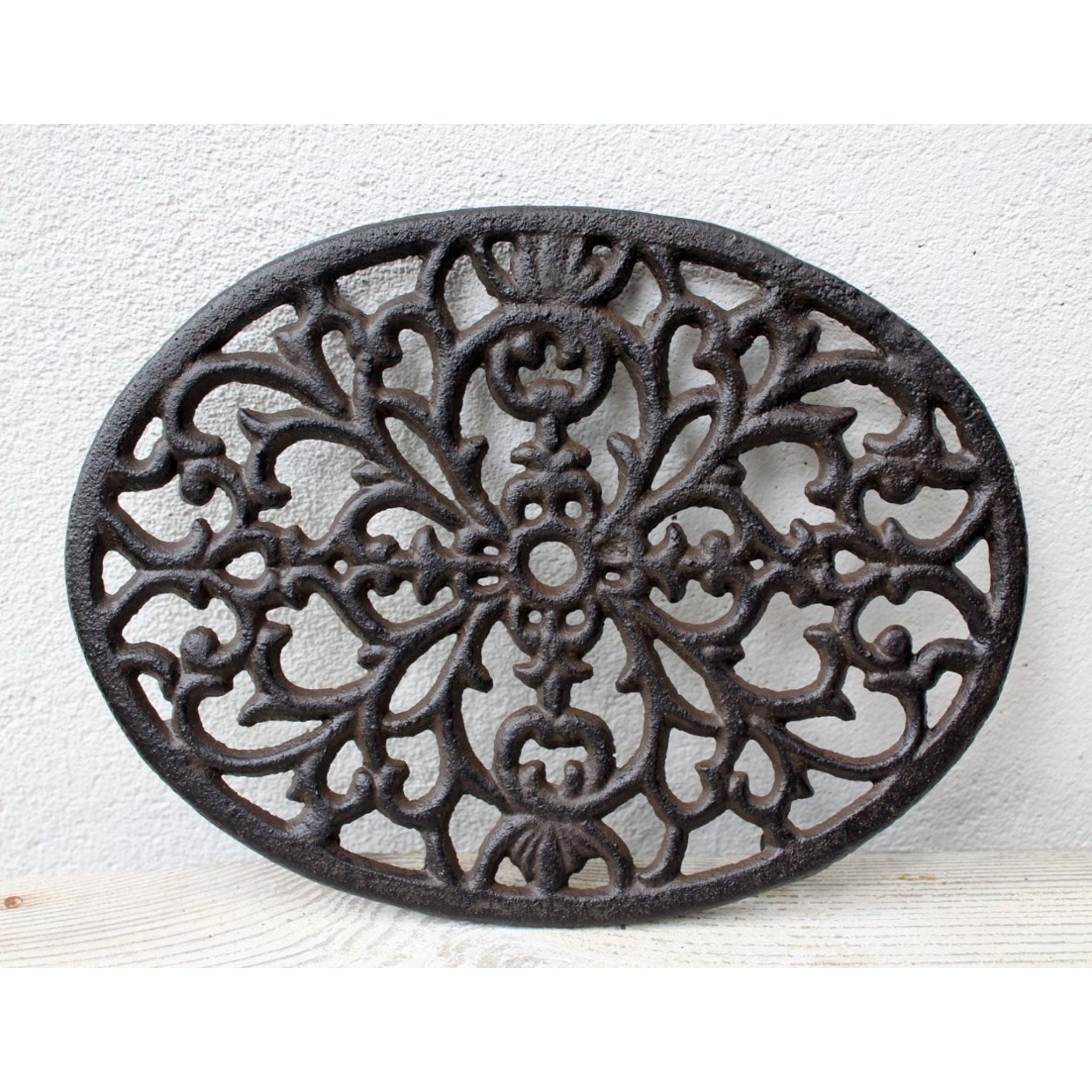 Untersetzer Nostalgie oval Gusseisen L24cm
