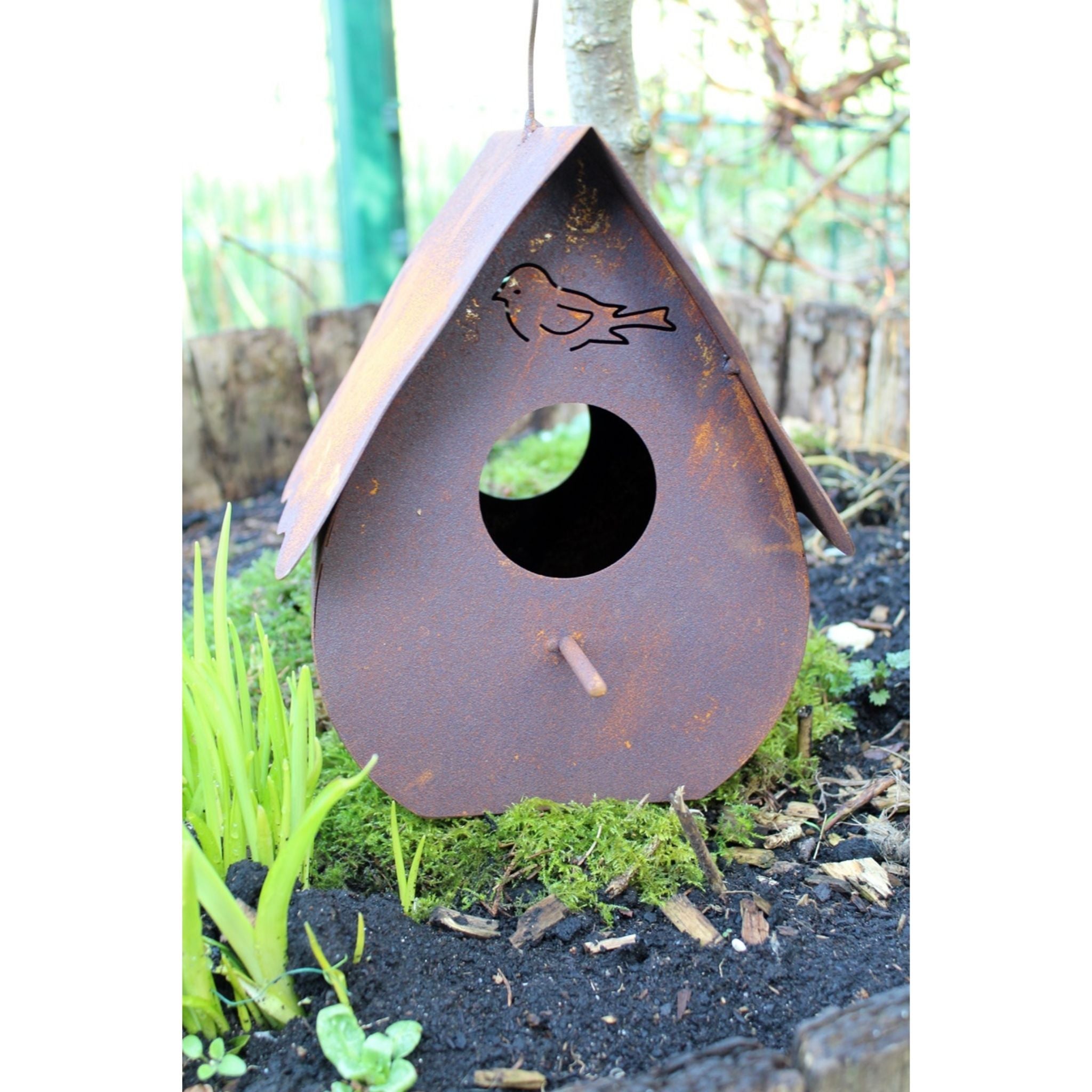 Vogelhaus Nistkasten Edelrost