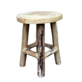 Teak Hocker H22 cm Landhausstil Holz Untersetzer