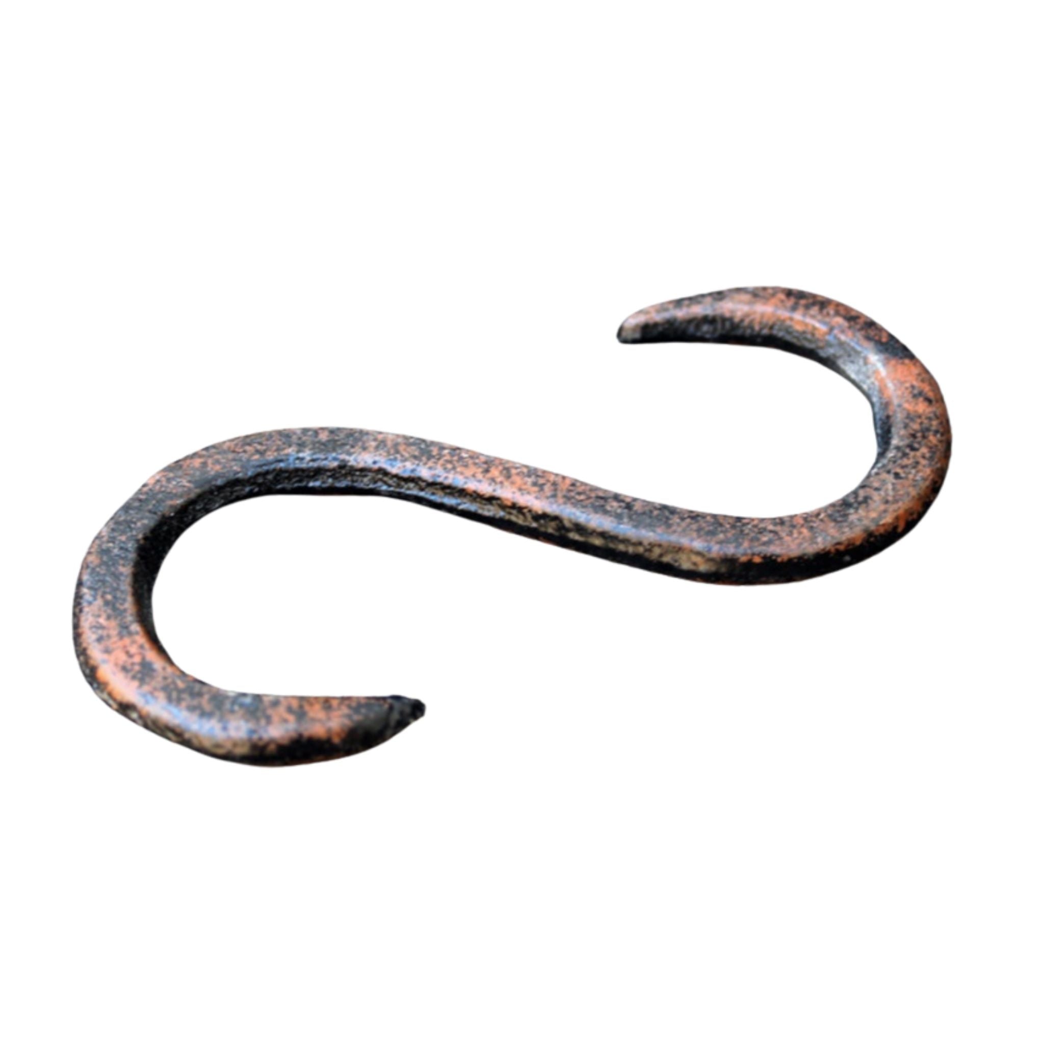 Gusseisen S-Haken Antikbraun Verlängerungshaken 10cm