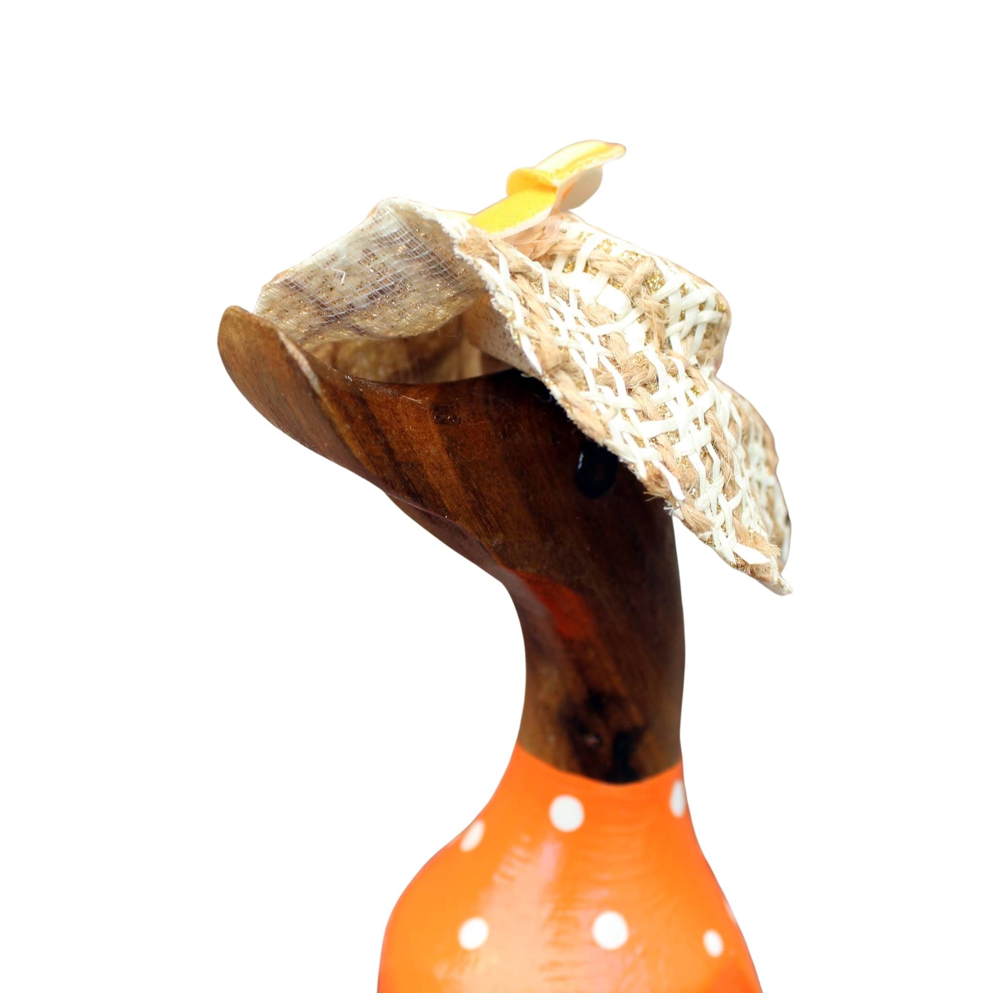 Dekofigur Ente Sommer-Look Landhaus-Stil 25cm