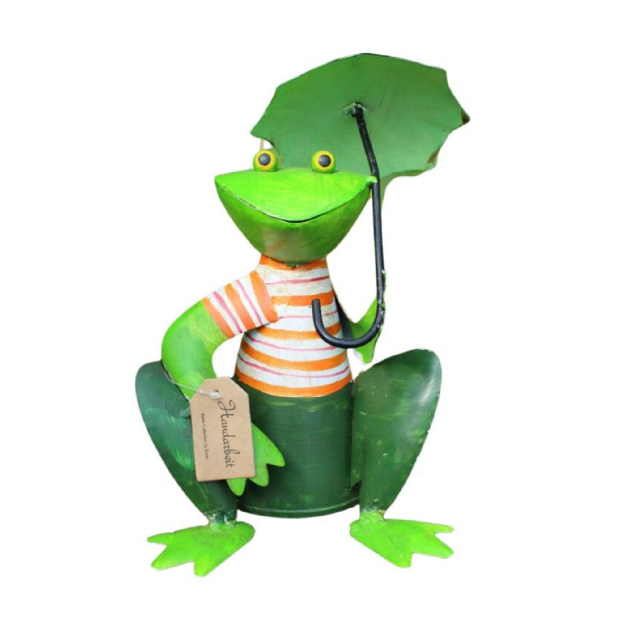 Zaunhocker Frosch mit Sonnenschirm II