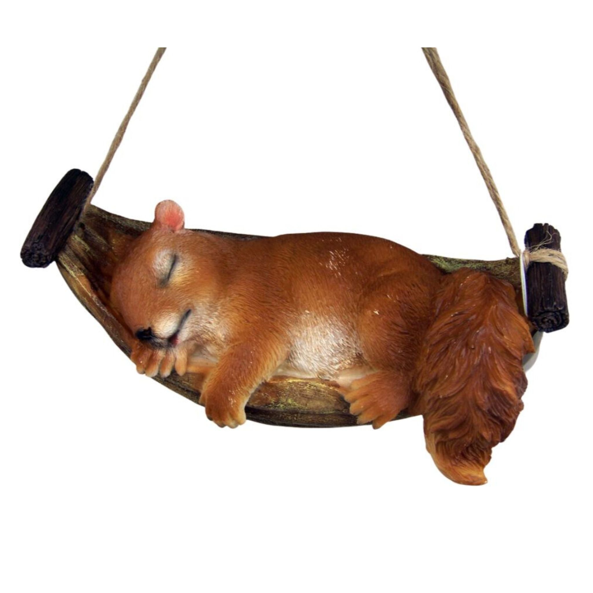 Dekofigur Eichhörnchen in Hängematte