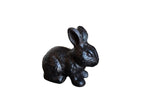Gartenfigur Hase antikbraun