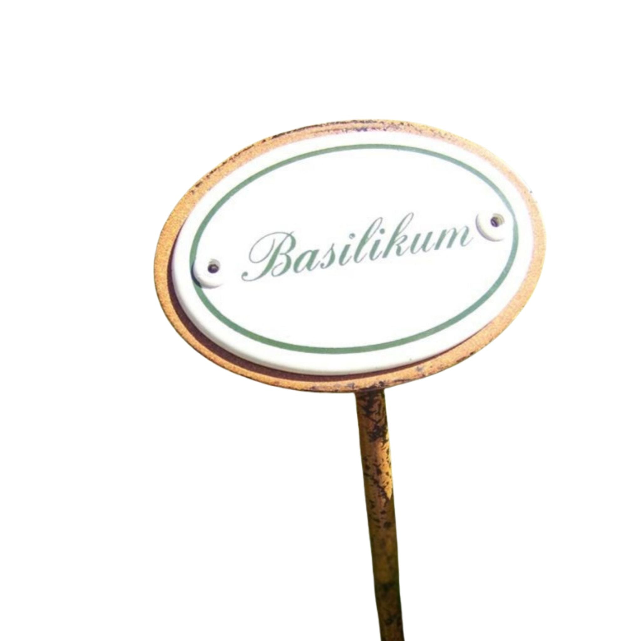 Kräuternamenschild Emaille Kräuterstecker Pflanzenstecker Auswahl treffen