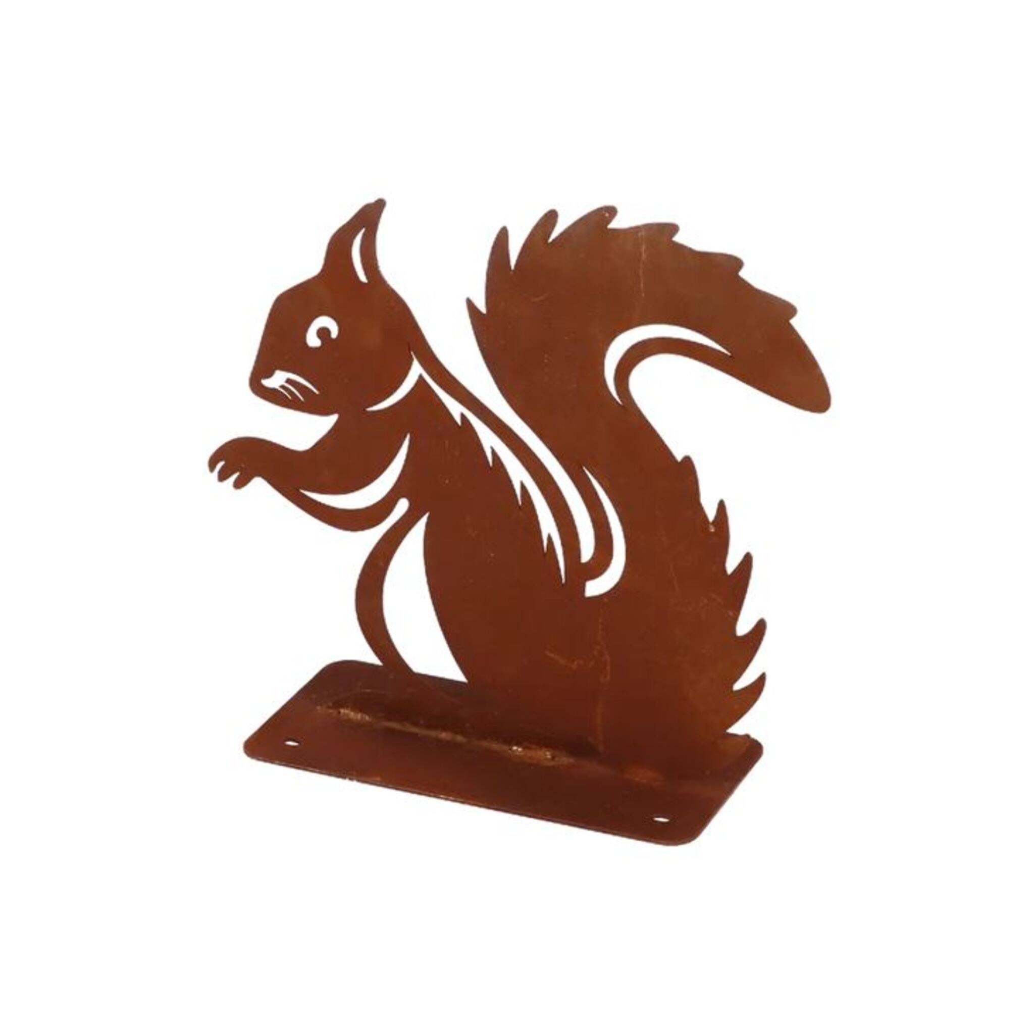 Gartenfigur Eichhörnchen Rost Landhausstil H20cm