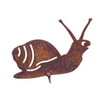 Gartenstecker Edelrost Schnecke klein